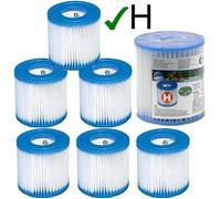 Lot de 6 Cartouches de Filtration Intex pour filtre piscine - Intex TYPE H