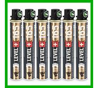 Lot de 6 cartouches de gaz de rechange pour cloueuse, 165 mm, anneau vert, pour toutes les saisons, 80 ml, 40 g, Ø32, Fuel Cell RM165