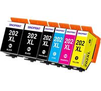 Lot De 6 Cartouches D'Encre 202Xl Pour Imprimante Epson Xp-6100, Compatibles Avec Epson Expression Premium Xp-6100 Xp-6105 Xp-6000 Xp-6005[ENC945678]