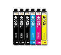 Lot de 6 Cartouches d'Encre Compatibles pour Epson Workforce Pro WF-3820 WF-3825 WF-4820 WF-4825 WF-4830 WF-7830 WF-7835 WF-7840 (3 pièces noires, 1 pièce par couleur)