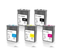 Lot de 6 cartouches d'encre pigmentée PFI-120MBK PFI-120BK PFI-120C PFI-120M PFI-120Y compatibles avec Canon PFI 120 PFI120 avec imprimante Canon TM-300 TM-305 TM-200 TM-205
