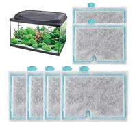 Lot de 6 cartouches filtrantes de rechange pour aquarium - Purification profonde pour éliminer les odeurs et la clarté de l'eau dans les aquariums d'eau douce