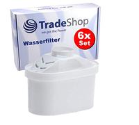 Lot de 6 cartouches filtrantes de rechange pour carafe filtrante Brita Mavea - Remplace Elemaris BWT PearlCo L-PF604 BF-002 JSHO-02