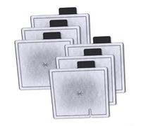 Lot de 6 cartouches filtrantes pour Aqueon pour aquarium QuietFlow, maille double face avec charbon actif pour purification de l'eau (M)
