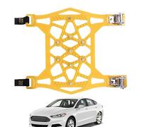 Lot de 6 chaînes à neige pour pneus d'hiver - Câble de sécurité d'hiver pour récupération de véhicules, parkings, excursions de montagne, routes de campagne, camping, fers froids