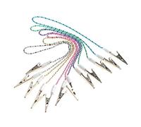 Lot de 6 chaînes attache-serviettes, tablier, bavoirs Souples Couleur aléatoire