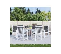 Coussins de dossier Tissu Oxford Accessoire sièges Décor mobilier patio vidaXL v
