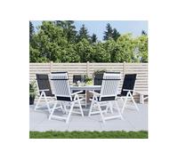 Lot de 6 chaise de bureau GENERIQUE H. 50 cm non pliable en plastique interieur
