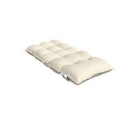 vidaXL Lot de 6 Coussins de Chaise à Dossier Bas, Galette de Siège Imperméable, Coussin d'Extérieur Anti-Glissement Jardin Terrasse, Crème Tissu Oxford