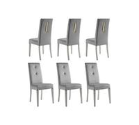 Lot de 6 chaise en bois non empilable non pliable interieur H. 104 cm gris