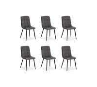 Lot de 6 chaise GENERIQUE interieur non pliable en plastique H. 88 cm