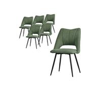 Lot de 6 chaise GENERIQUE interieur non pliable H. 89 cm en plastique vert