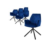Lot de 6 chaise GENERIQUE non pliable interieur H. 90 cm bleu