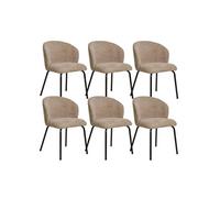 Lot de 6 chaise interieur non empilable non pliable H. 79 cm en metal noir