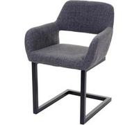 6x Chaise De Salle À Manger Hwc-A50 Ii, Rétro Tissu, Gris