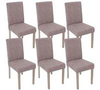 Lot de 6 chaise mendler interieur non empilable non pliable en bois H. 90 cm gris Gris G