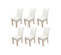 Lot de 6 chaise mendler interieur non pliable H. 99 cm en bois beige