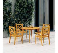 Lot de 6 Chaises à Manger d'Extérieur Sièges Jardin Bois d'Acacia Massif vidaXL