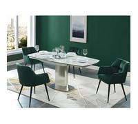 Lot de 6 chaises avec accoudoirs - Velours et métal - Vert - PEGA de PASCAL MORABITO