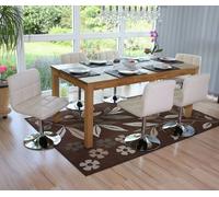 Lot de 6 chaise interieur non pliable H. 80 cm en metal beige