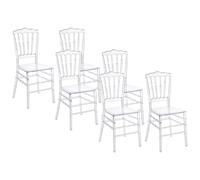 Lot de 6 chaises en polycarbonate - Cristal - AMBELON