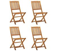 Lot de 6 Chaises Pliables d'Extérieur Sièges Patio Bois d'Acacia Solide vidaXL
