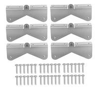 Lot de 6 charnières de descente pluviale en acier inoxydable avec vis, installation facile à faire soi-même sur n'importe quelle taille descente pluviale rectangulaire ou carrée, extension gout