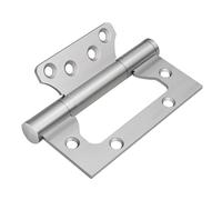 Lot de 6 charnières de porte en acier inoxydable - 10,2 x 7,6 cm, installation sans mortaise.