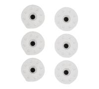 Lot de 6 charnières de siège de toilette de 6 mm - Matériel de fixation en métal - Rondelle d'écrou arrière en métal pour une installation sécurisée - Installation facile - Matériel inférieur du siège