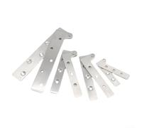 Lot de 6 charnières pivotantes en acier inoxydable - Rotation à 360 degrés - Structure à sept mots - Robuste pour portes intérieures, armoires - Plusieurs tailles pour portes en bois et aluminium