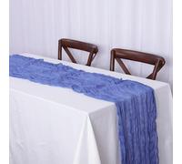 Lot de 6 chemins de table semi-transparents pour décoration de table de mariage, fête prénuptiale, décoration de fête, arche de mariage rustique, accessoires de table élégants