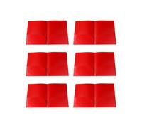 Lot de 6 chemises à 2 poches avec double poche, format lettre, double poche, 11,4 x 9,25 pouces, pour documents de présentation, documents organisés des deux côtés