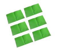 Lot de 6 chemises à 2 poches avec double poche, format lettre, double poche, 11,4 x 9,25 pouces, pour documents de présentation, documents organisés des deux côtés