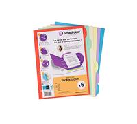 Lot de 6 chemises - SMART FOLDER - 80 feuilles - Coloris assortis