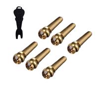 Lot de 6 chevilles de chevalet de guitare en métal pour une clarté sonore optimale - Convient pour divers réglages musicaux
