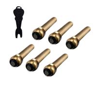 Lot de 6 chevilles de chevalet de guitare en métal pour une clarté sonore optimale - Convient pour divers réglages musicaux