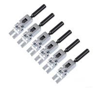 Lot de 6 chevilles de remplacement avec vis de verrouillage pour ponts Floyd Rose, 3 configurations de hauteur pour plus de précision (chromé)