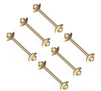 Lot de 6 chevilles filetées M8 x 100 mm avec maladies de brochet pour table Top Breadboard Bloc de connexion Matériel Fiche de table
