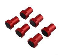 Lot de 6 chiens de banc en aluminium pour une tenue solide - Complément parfait à toute installation de travail du bois (20 mm rouge)