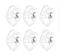 Lot de 6 chiffons de nettoyage à vapeur double couche lavables en microfibre pour nettoyeurs à main Brosse triangulaire Outil de nettoyage résistant aux hautes températures