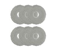 Lot de 6 chiffons de nettoyage pour Q Revo/Qrevo MaxV/pour Qrevo S/pour Qrevo Pro Robot Aspirateur Accessoires de nettoyage pour la maison Sacs à vide Filtre à air Pré-filtre de remplacement