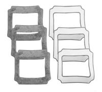 Lot de 6 chiffons de rechange compatibles avec robot de nettoyage LIECTROUX YW710, tampons lavables avec espace pratique pour une fixation sûre et durable