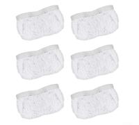 Lot de 6 chiffons de rechange en microfibre compatibles avec Polti Vaporetto 100 Steam Mop Series - Chiffons de nettoyage réutilisables avec bandes de récurage