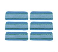 Lot de 6 chiffons de rechange en microfibre pour balai pulvérisateur Libman for Freedom, conçus avec trois types de fibres pour une meilleure performance de nettoyage, durable et lavable