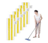 Lot de 6 chiffons de sol en microfibre pour nettoyeur vapeur Kärcher - Tampons de rechange en microfibre - Compatible avec EasyFix SC1, SC2, SC3, SC4, SC5 - Convient pour la plupart des revêtements de