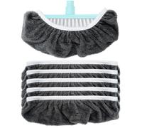 Housse de Balai Microfibre 6pcs Serpillière Lavage Réutilisable Rangement