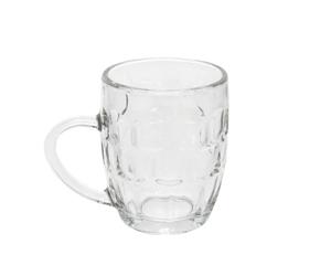 Lot de 6 chopes à bière en verre gaufré - 285 ml