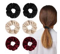 Lot de 6 chouchous avec poche à fermeture éclair, compartiment secret discret pour cacher de l'argent, gadgets de voyage pour femmes et filles