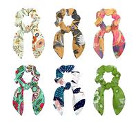 Lot de 6 chouchous pour cheveux, chouchous à fleurs Protea pour cheveux, chouchous pour queue de cheval pour femmes, filles et enfants