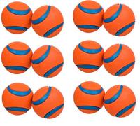 (Lot DE 6) Chuckit Medium Ultra Boules 6,3 cm (Chaque Lot Contient 2 balles/12 Balles Total)